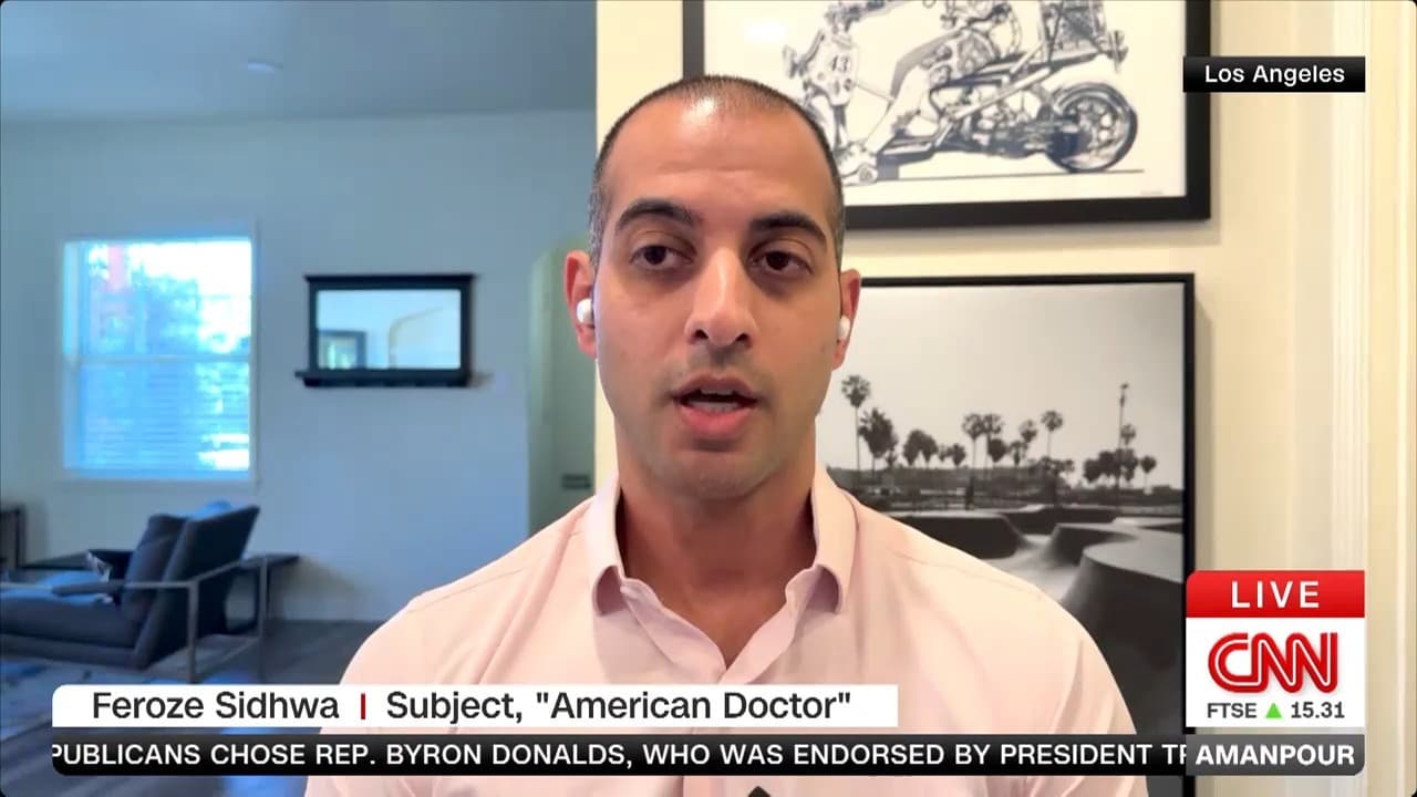 Dr. Feroze Sidhwa interviewed by Christiane Amanpour