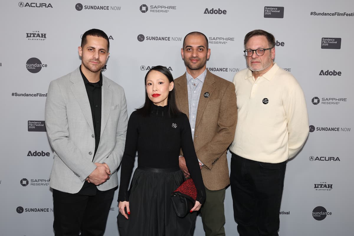 Dr. Thaer Ahmad, Poh Si Teng, Dr. Feroze Sidhwa, and Dr. Mark A. Perlmutter at the American Doctor premiere